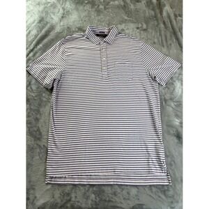 Polo Golf Ralph Lauren Lisle Mens L Multicolor Striped Short Sleeve Embroidered